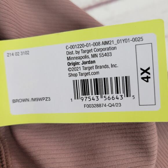 All In Motion Brown Ultra High-Rise Rib Leggings - 4X - Picture 5 of 5